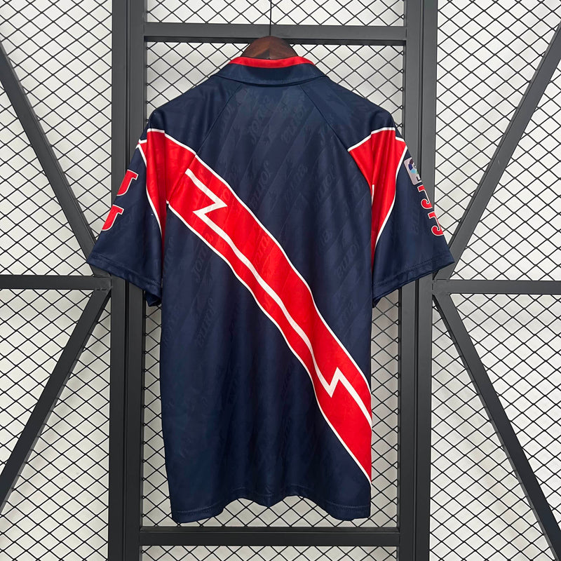 Camisa II Rayo Vallecano Retrô | 95/96 Joma - Azul e Vermelha