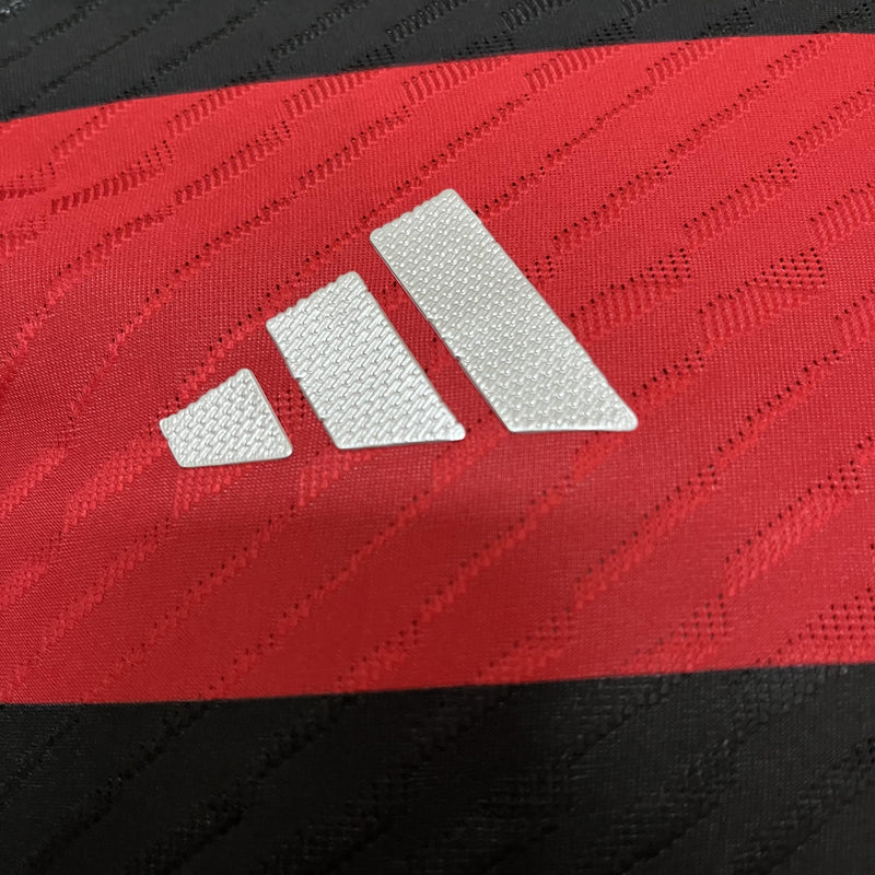 Camisa I Flamengo | 24/25 Modelo Jogador Adidas - Vermelha e Preta (Manga longa)