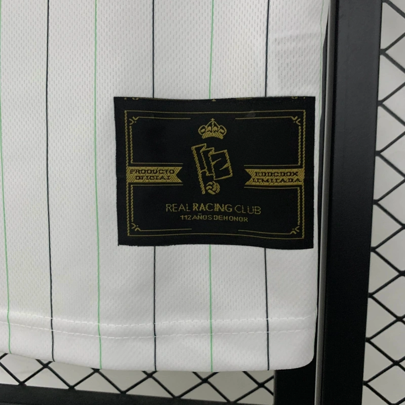 Camisa Aniversário Racing Club Santander | 24/25 Torcedor Austral - Branca e Verde