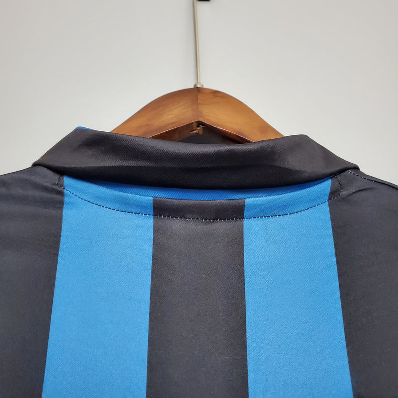Camisa I Inter de Milão Retrô | 88/90 Uhlsport - Azul e Preta