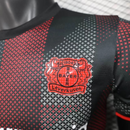 Camisa I Bayer Leverkusen | 25/26 Modelo Jogador New Balance - Preta e Vermelha