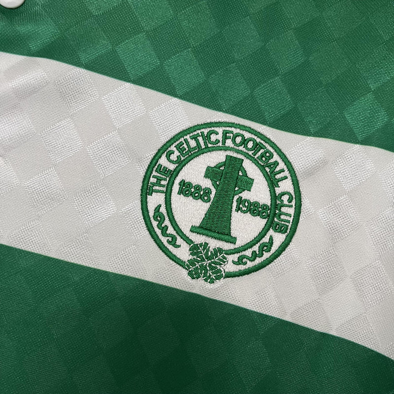 Camisa I Celtic Retrô | 87/88 Umbro - Verde e Branca