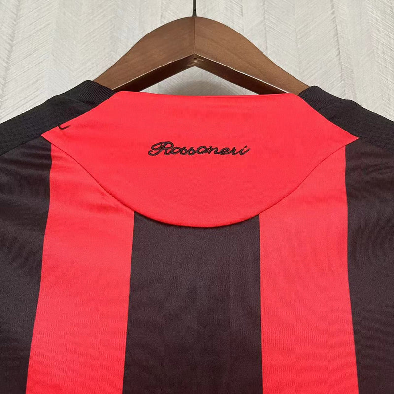Camisa I Milan Retrô | 08/09 Adidas - Vermelha e Preta