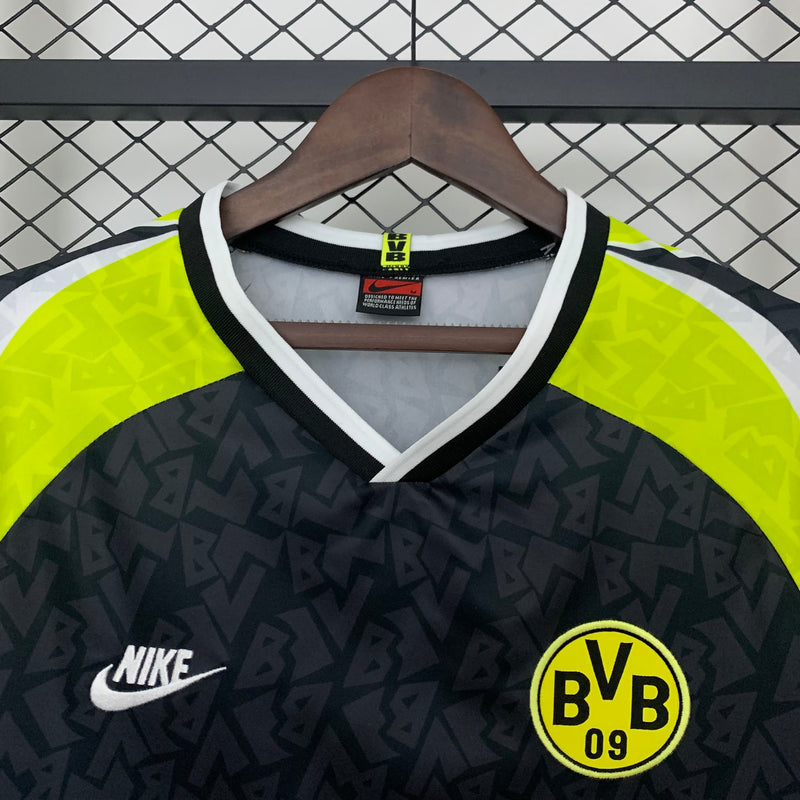 Camisa II Borussia Dortmund Retrô | 95/96 Nike - Preta e Amarela