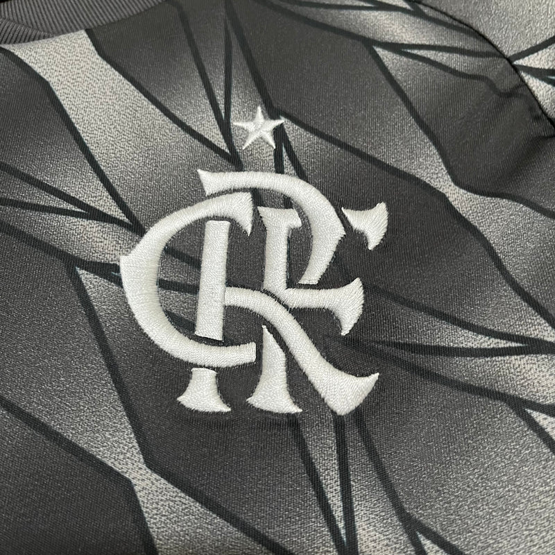 Camisa III Flamengo | 24/25 Torcedor Adidas - Preta e Branca - Feminina