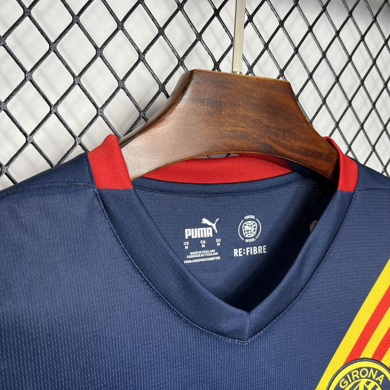 Camisa II Girona | 24/25 Torcedor Puma - Azul Amarela e Vermelha