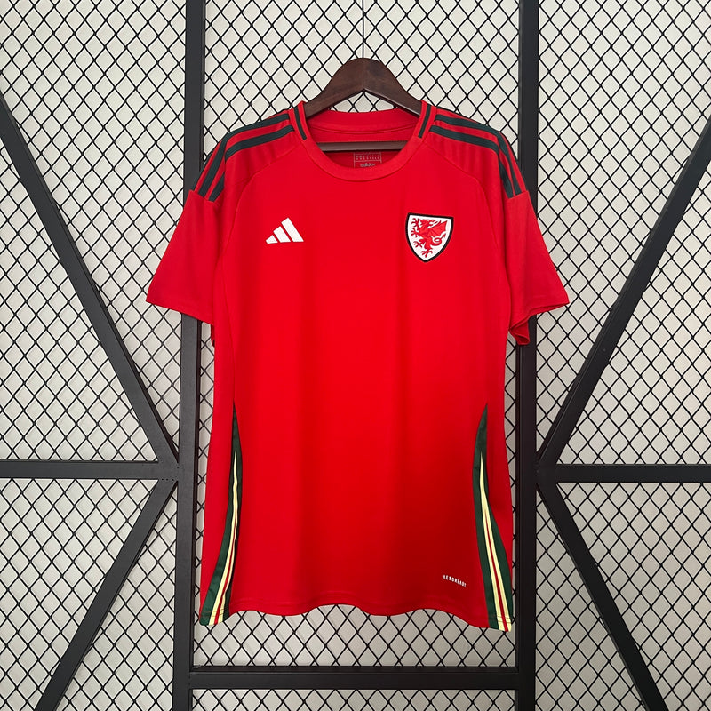 Camisa I País de Gales | 2024 Torcedor Adidas - Vermelha