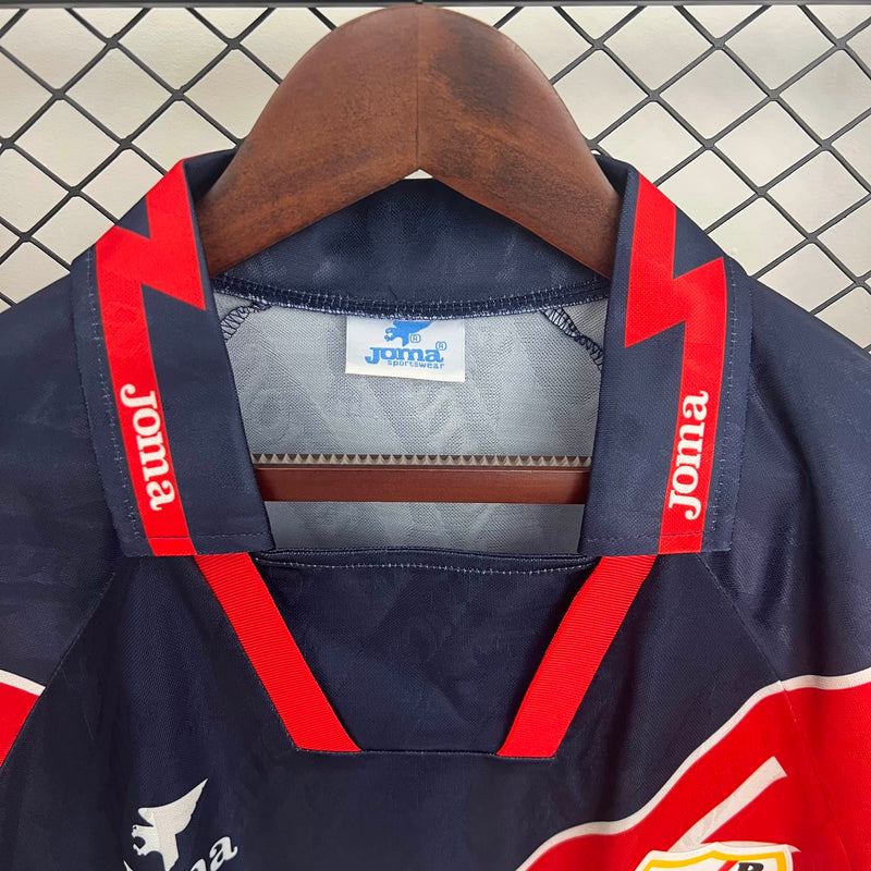 Camisa II Rayo Vallecano Retrô | 95/96 Joma - Azul e Vermelha