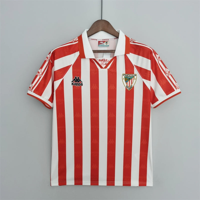 Camisa I Athletic Bilbao Retrô | 95/97 Kappa - Vermelha e Branca