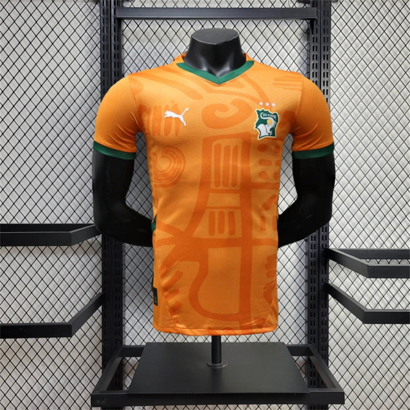 Camisa I Costa do Marfim | 2024 Modelo Jogador Puma - Laranja