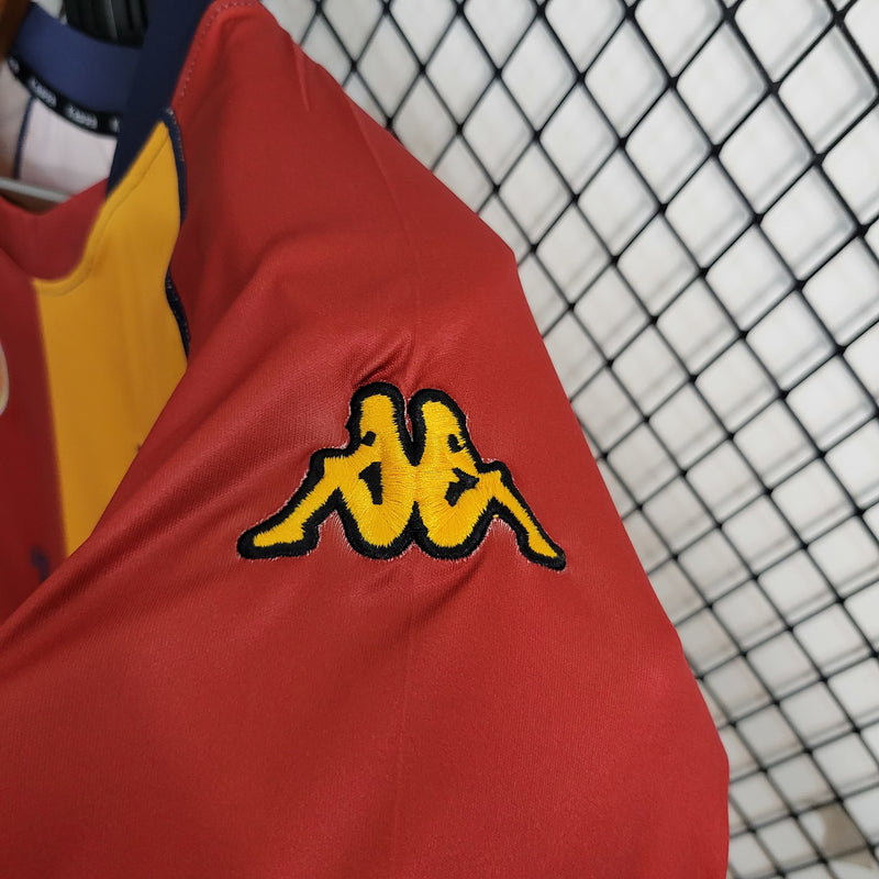 Camisa I Roma Retrô | 01/02  Kappa - Vermelha e Amarela