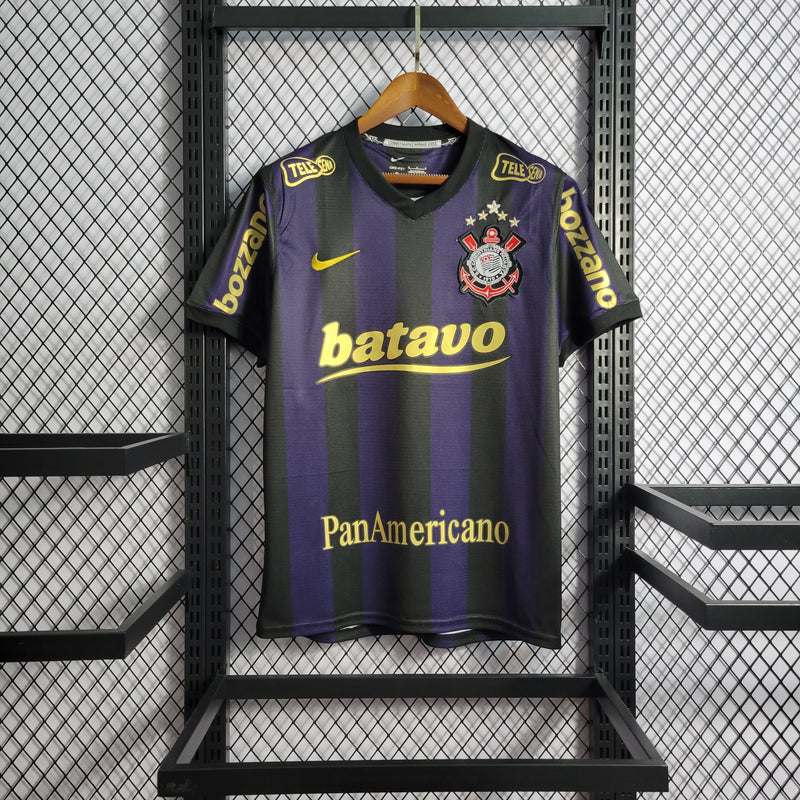Camisa III Corinthians Retrô | 09/10 Nike - Preta e Roxa