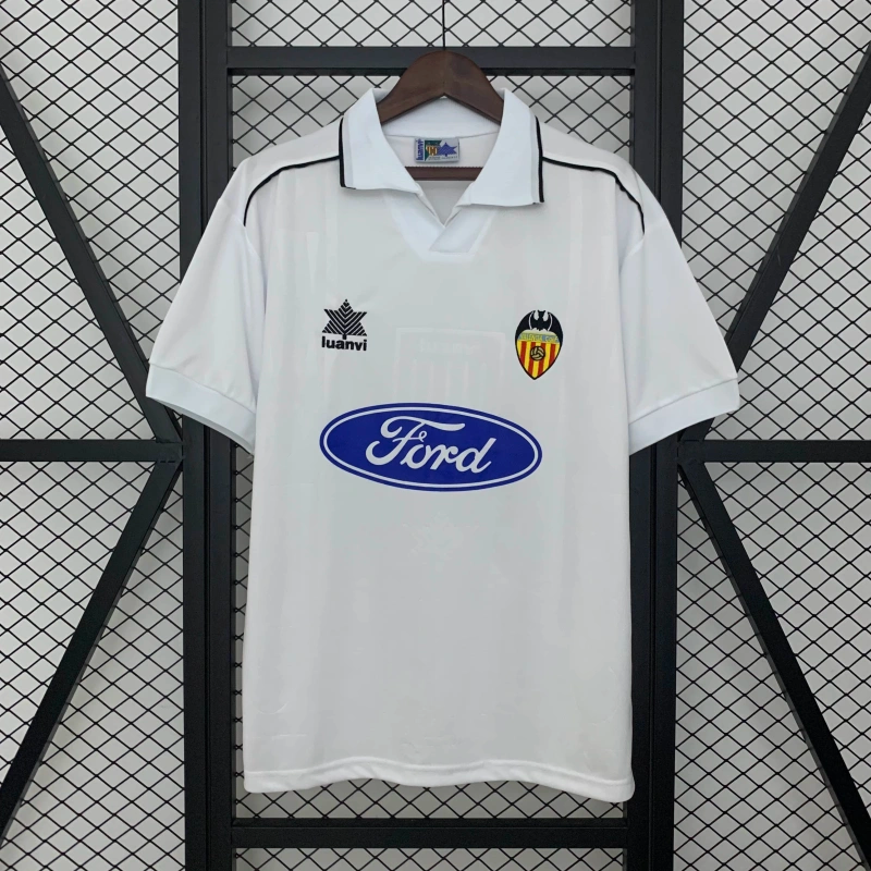 Camisa I Valencia Retrô | 96/97 Luanvi - Branca