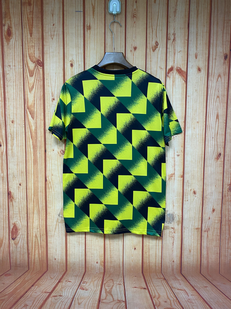 Camisa Pré Jogo Arsenal | 22/23 Torcedor Adidas - Verde Amarela e Preta