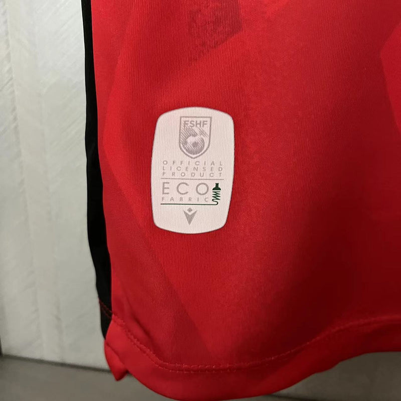 Camisa I Albânia | 23/24 Torcedor Macron - Vermelha