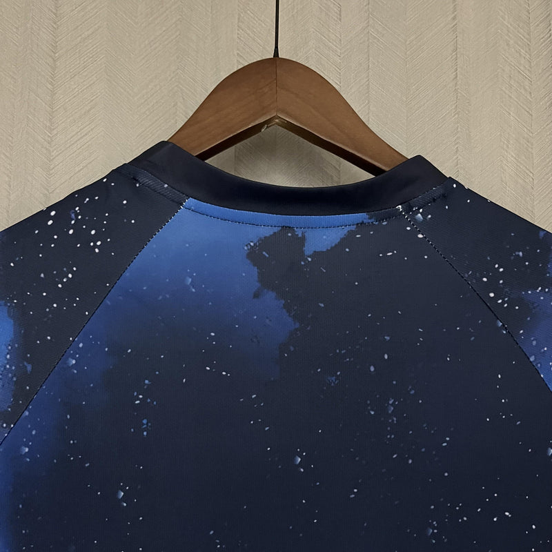 Camisa Sky Star Real Madrid Retrô | 18/19 Torcedor Adidas - Preta e Azul