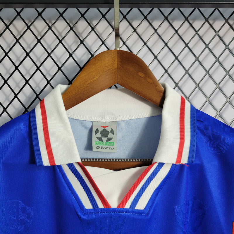 Camisa II Croácia Retrô | 1998 Lotto - Azul