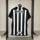 Camisa I Clube Atlético Mineiro | 24/25 Torcedor Adidas - Preta e branca (Patrocinios)