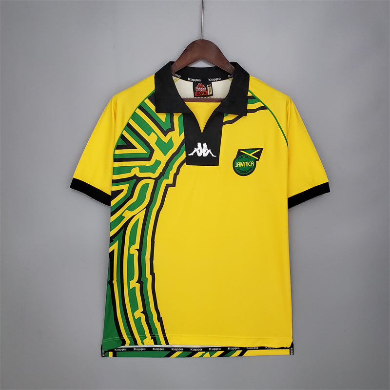 Camisa I Jamaica Retrô | 1998 Kappa - Amarela Verde e Preta