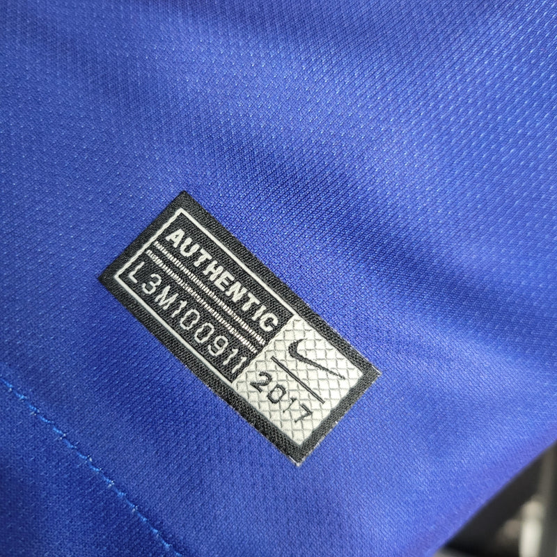 Camisa I Barcelona Retrô | 17/18 Nike - Vermelha e Azul
