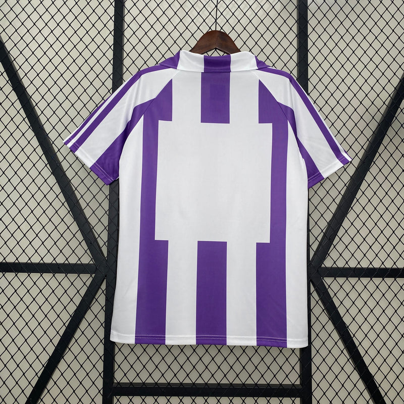 Camisa I Real Valladolid Retrô | 83/84 Adidas - Roxa e Branca