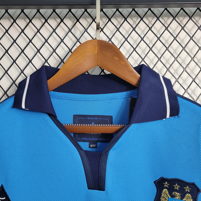 Camisa I Manchester City Retrô | 01/02 Le Coq Sportif - Azul