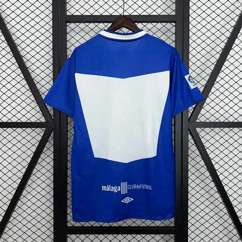 Camisa I Málaga Retrô | 04/06 Umbro - Azul e Branca