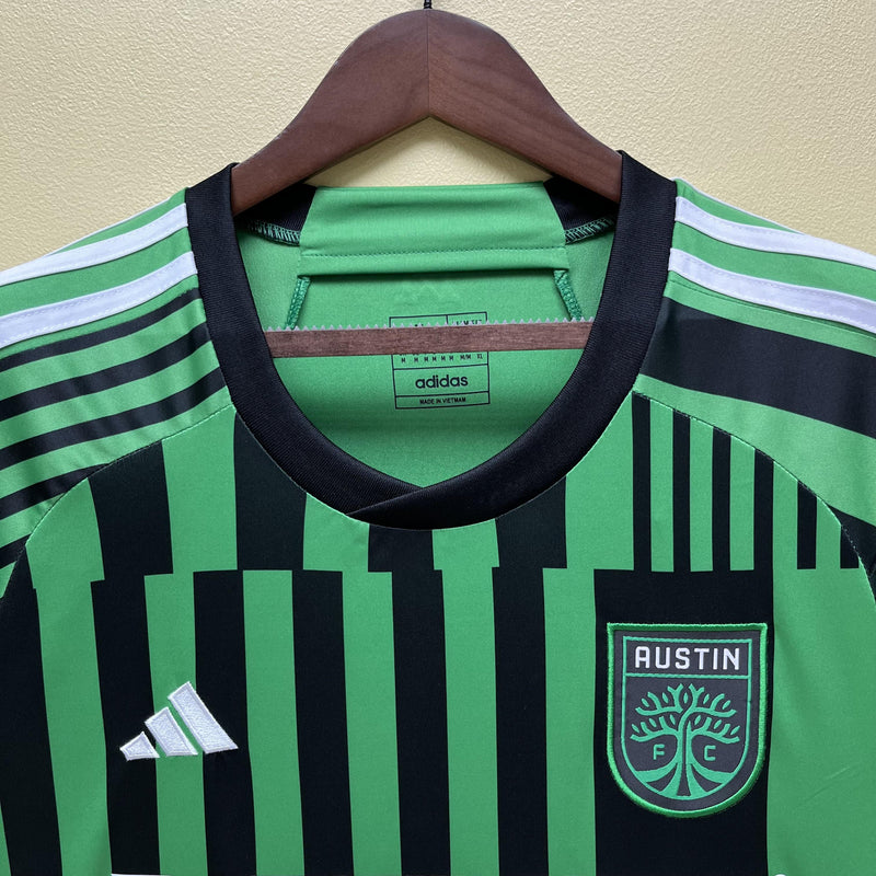 Camisa I Austin FC | 23/24 Torcedor Adidas - Verde e Preta