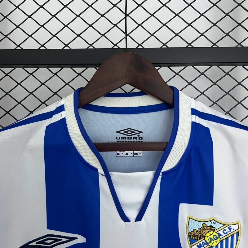 Camisa I Málaga Retrô | 04/06 Umbro - Azul e Branca