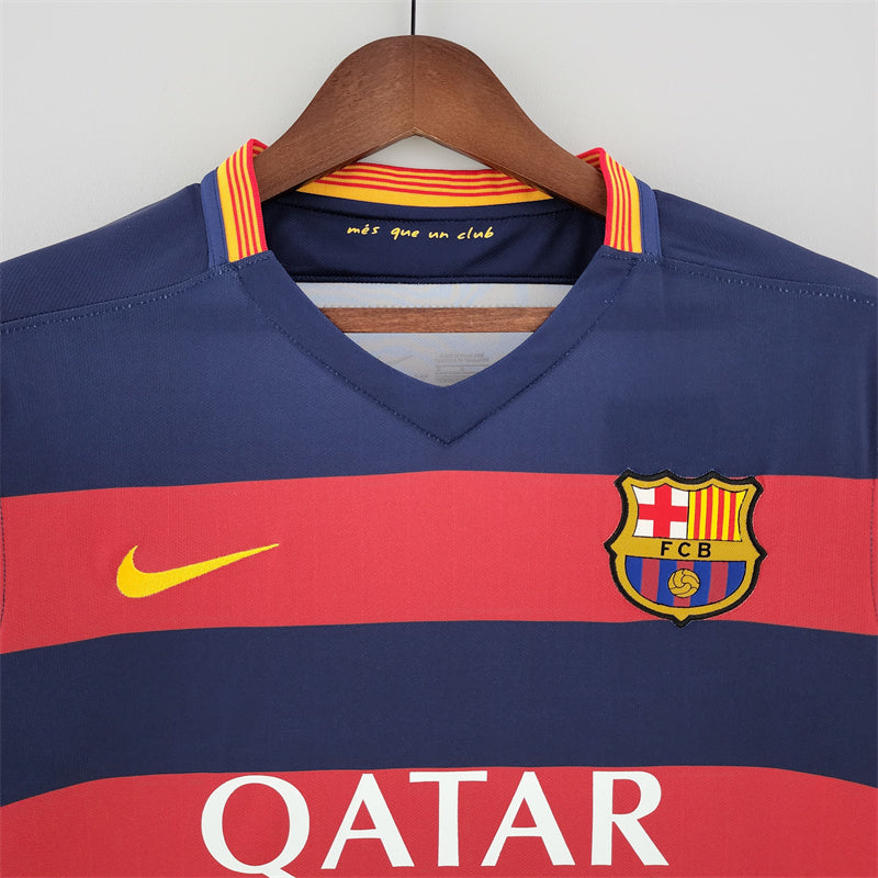 Camisa I Barcelona Retrô | 15/16 Torcedor Nike - Vermelha e Azul