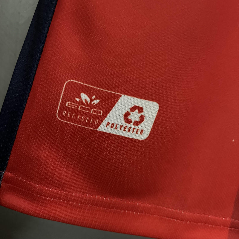 Camisa I Cagliari | 23/24 Torcedor EYE - Vermelha e Azul