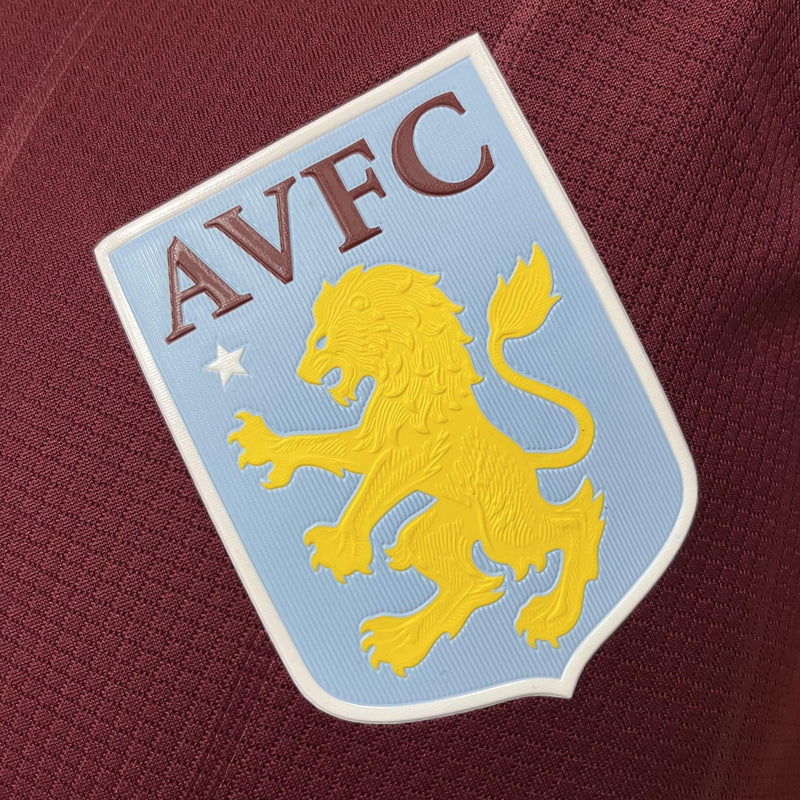 Camisa I Aston Villa | 22/23 Modelo Jogador Castore - Vinho e Azul
