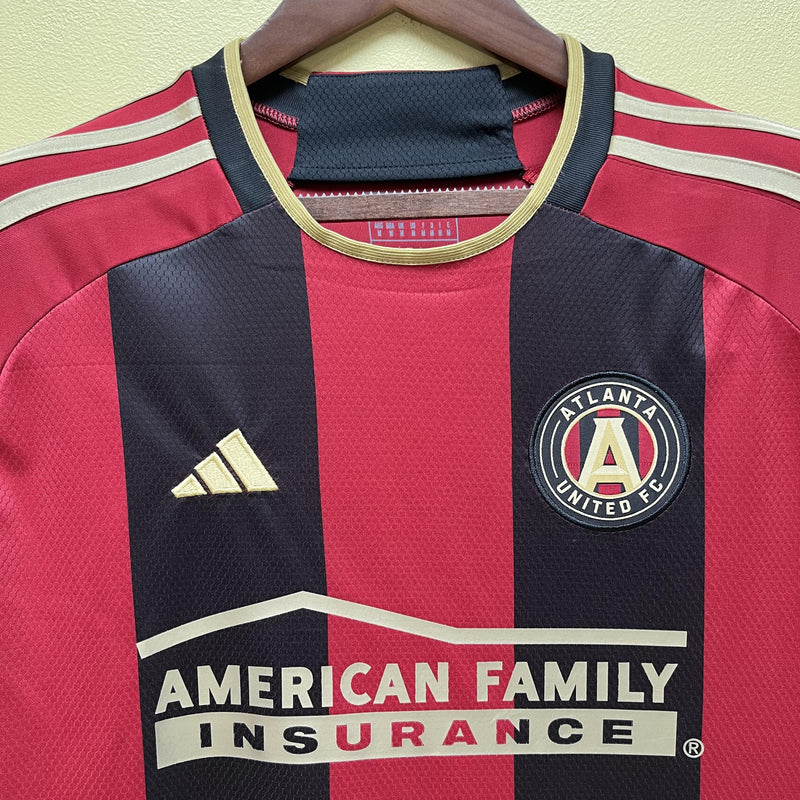 Camisa I Atlanta United | 23/24 Torcedor Adidas - Vermelha e Preta