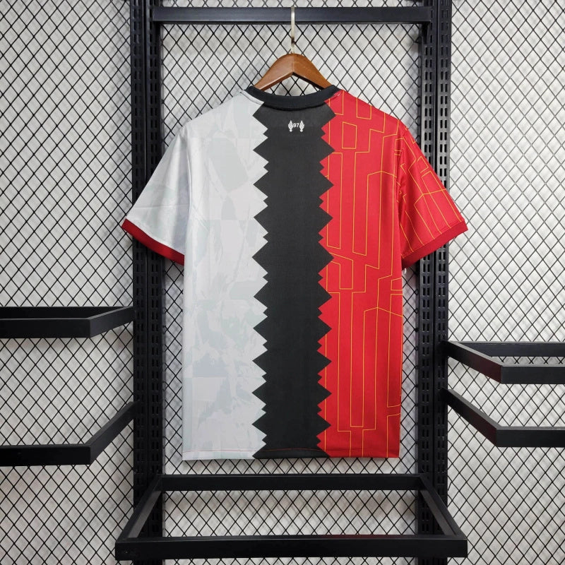 Camisa Edição Especial Liverpool | 24/25 Torcedor Nike - Vermelha Preta e Branca