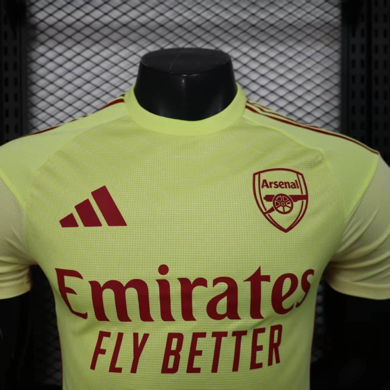 Camisa Goleiro Arsenal | 25/26 Modelo Jogador Adidas - Amarela