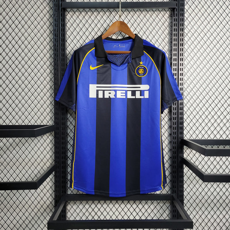 Camisa I Inter de Milão Retrô | 01/02 Nike - Azul e Preta