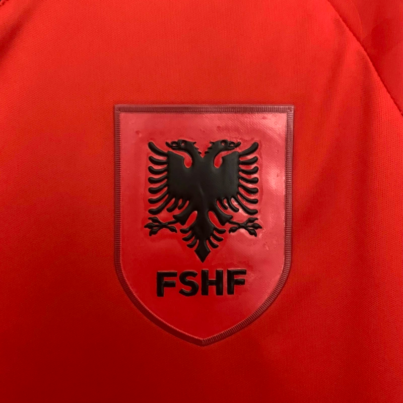 Camisa I Albânia | 25/26 Torcedor Macron - Vermelha