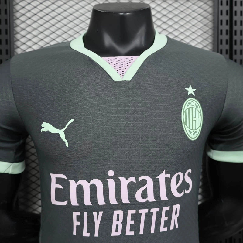 Camisa III Milan | 24/25 Modelo Jogador Puma - Cinza e Verde