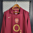 Camisa I Arsenal Retrô | 05/06 Nike - Vermelha - Manga Longa