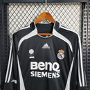Camisa II Real Madrid Retrô | 06/07 Adidas - Preta - Manga Longa