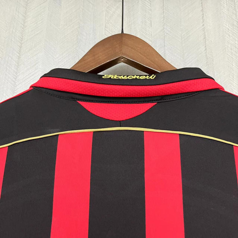 Camisa I Milan Retrô | 06/07 Torcedor Adidas - Vermelha e Preta