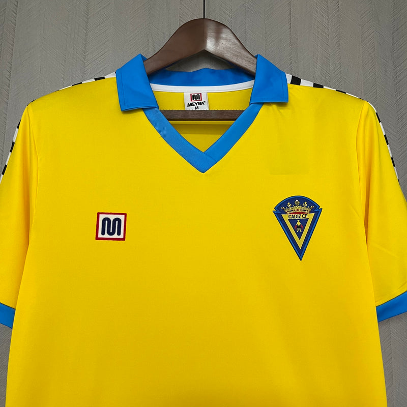 Camisa I Cadiz Retrô | 83/84 Meyba - Amarela e Azul