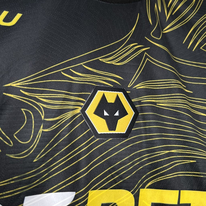 Camisa II Wolverhampton | 24/25 Torcedor Sudu - Preta e Amarela