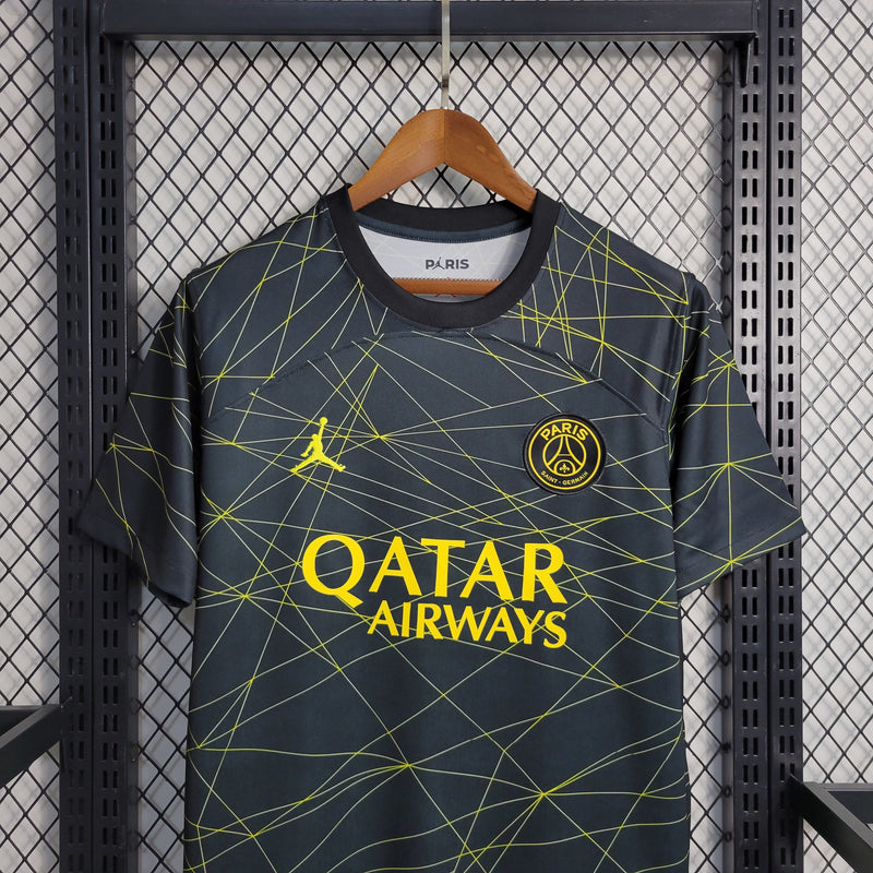 Camisa IV PSG | 22/23 Torcedor Jordan - Preta e Amarela