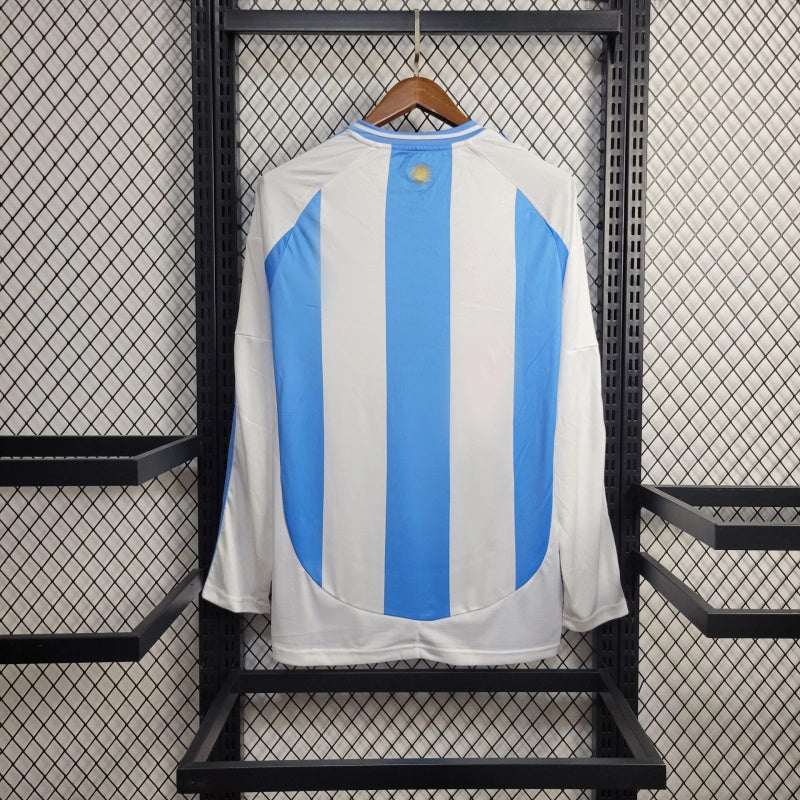 Camisa I Argentina | 2024 Torcedor Adidas - Azul e Branca - Manga Longa