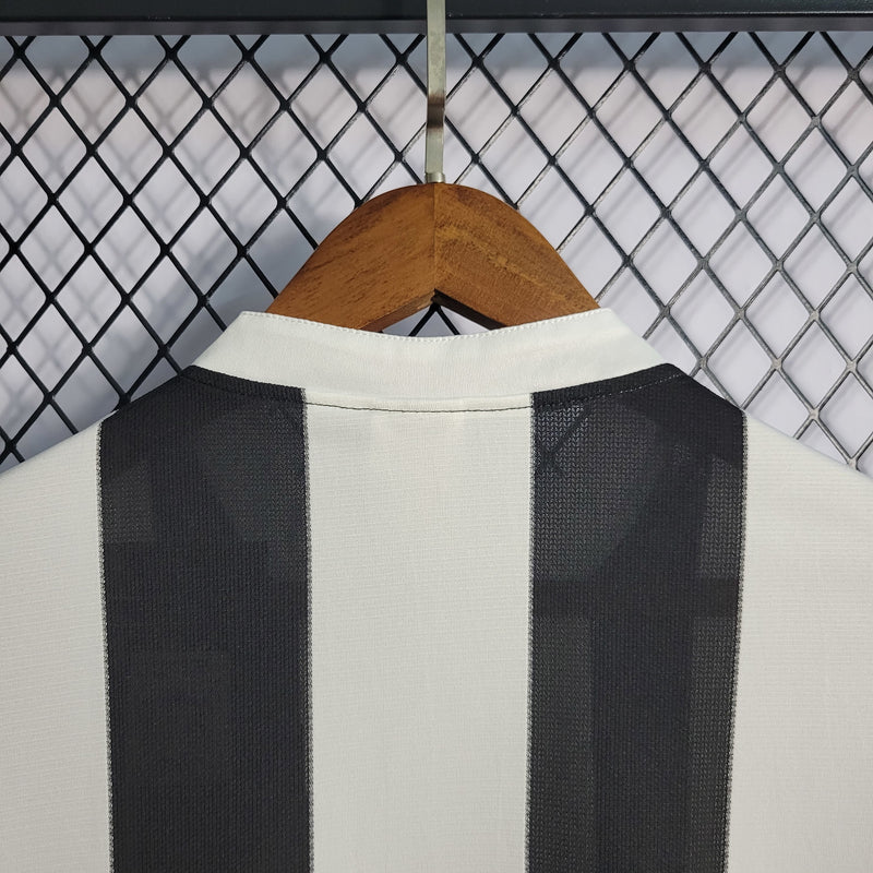 Camisa I Newcastle Retrô | 95/97 Adidas - Preta e Branca - Manga Longa