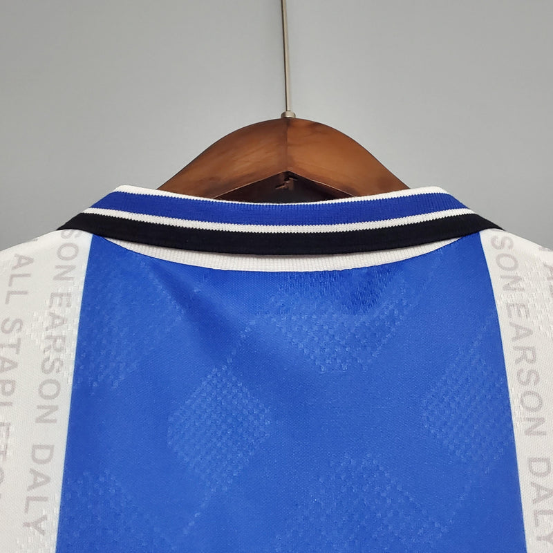 Camisa III Manchester United Retrô | 94/96 Umbro - Azul e Branca