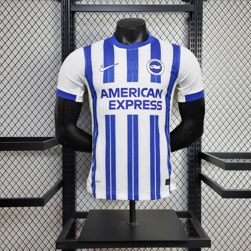 Camisa I Brighton | 24/25 Modelo Jogador Nike - Branca e Azul
