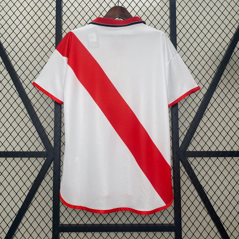 Camisa I Rayo Vallecano Retrô | 01/02 Joma - Branca e Vermelha