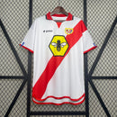 Camisa I Rayo Vallecano Retrô | 01/02 Joma - Branca e Vermelha